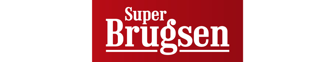SuperBrugsen logo og butiksmiljø.